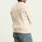 Arte Men's All Over Circle Logo Knit Jumper in Cream