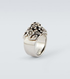 Alexander McQueen Floral Skull ring