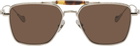 Cutler and Gross Silver The Great Frog Edition Capri Rectangular Sunglasses