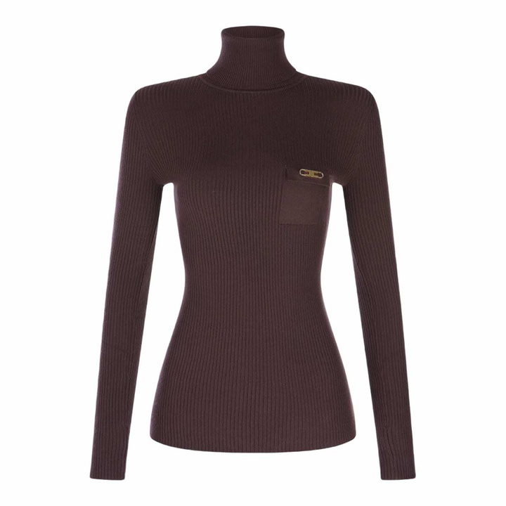 Photo: Elisabetta Franchi Dark Red Knitwear