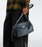Balenciaga Le 7 Medium suede shoulder bag