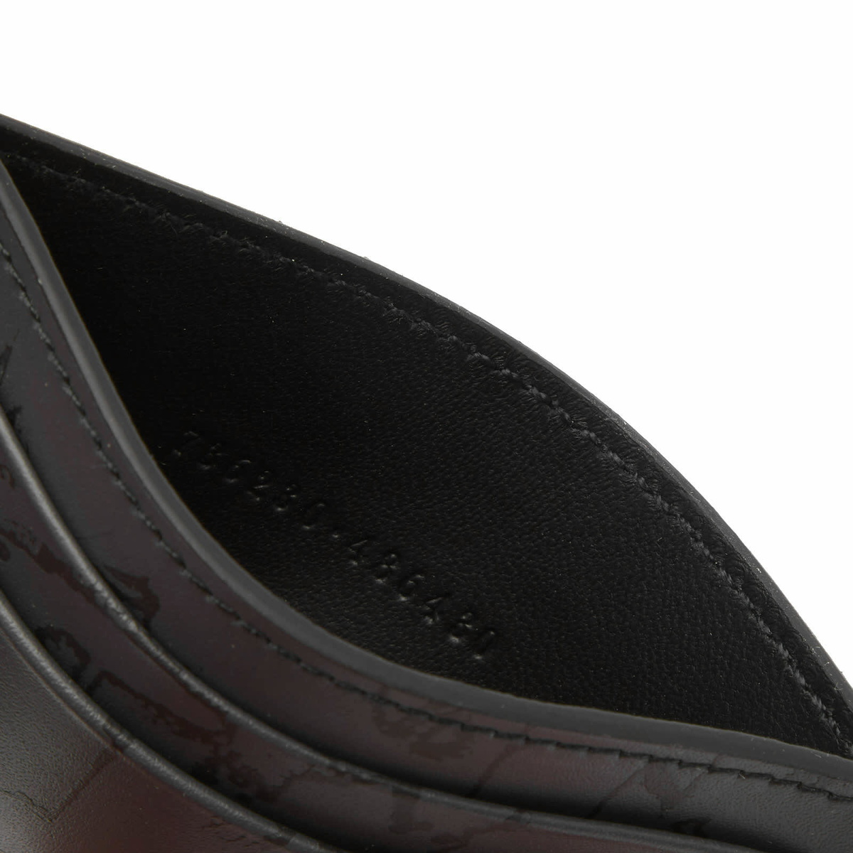 Alexander McQueen Men's Graffiti Logo Card Holder in Black