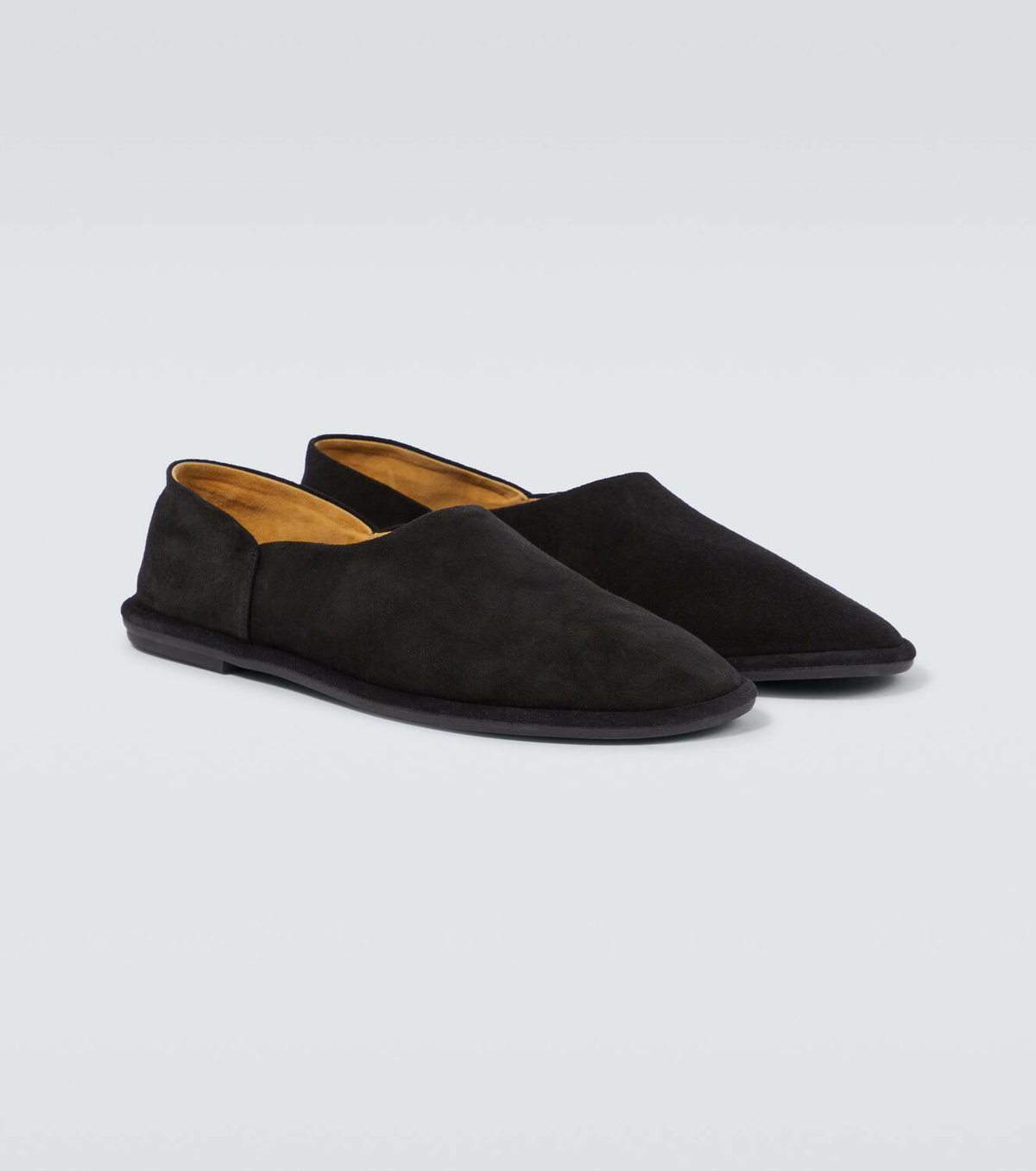 The Row Men\'s Black Suede Loafers THE ROW | New Soft Suede Loafers | Women | Lane Crawford main image 2