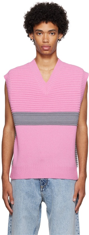 Photo: Eytys SSENSE Exclusive Pink Mane Vest
