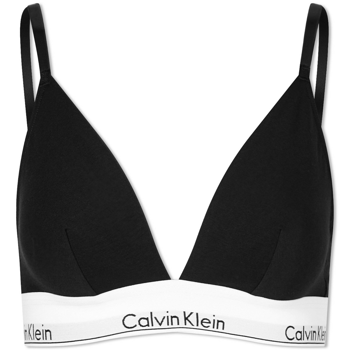 Calvin Klein Women's Unlined Triangle Bra in Black Calvin Klein