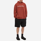 A-COLD-WALL* Men's Essential Logo Popover Hoody in Burnt Red