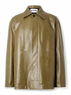 Jil Sander - Oversized Leather Jacket - Green