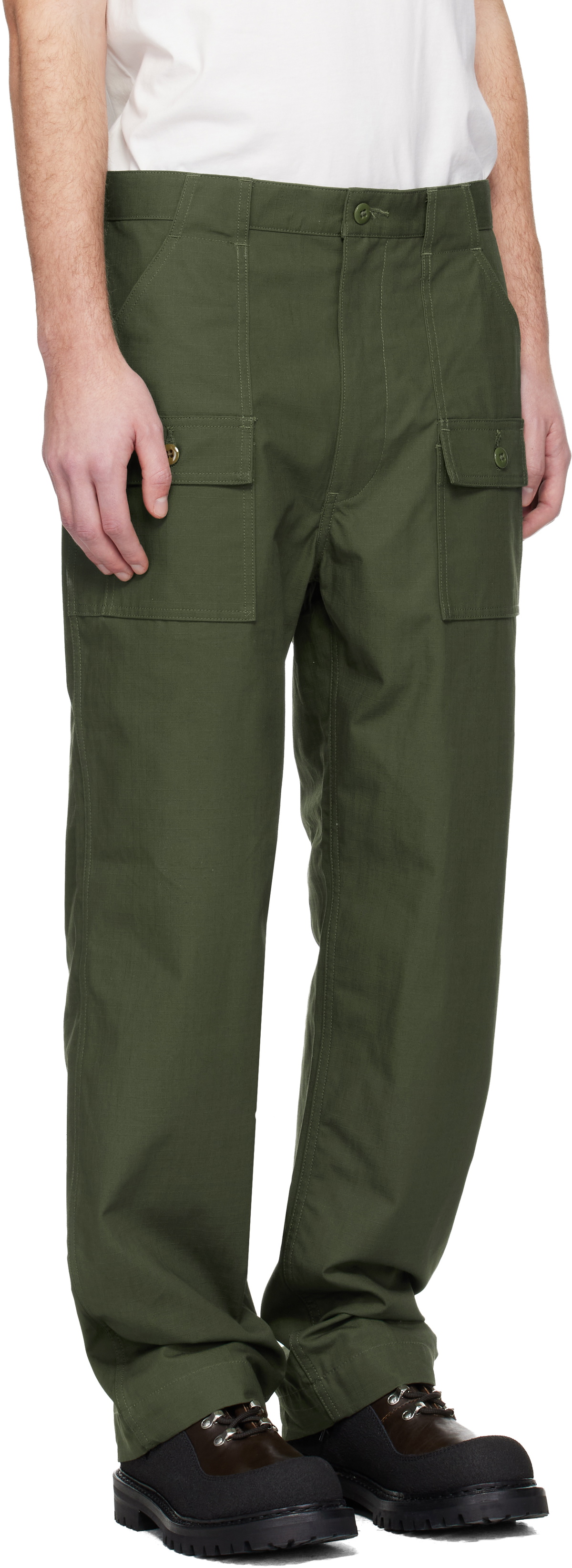 South2 West8 Khaki Bush Trousers