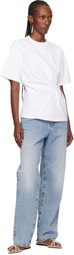 Róhe White Reinvented Twisted T-shirt