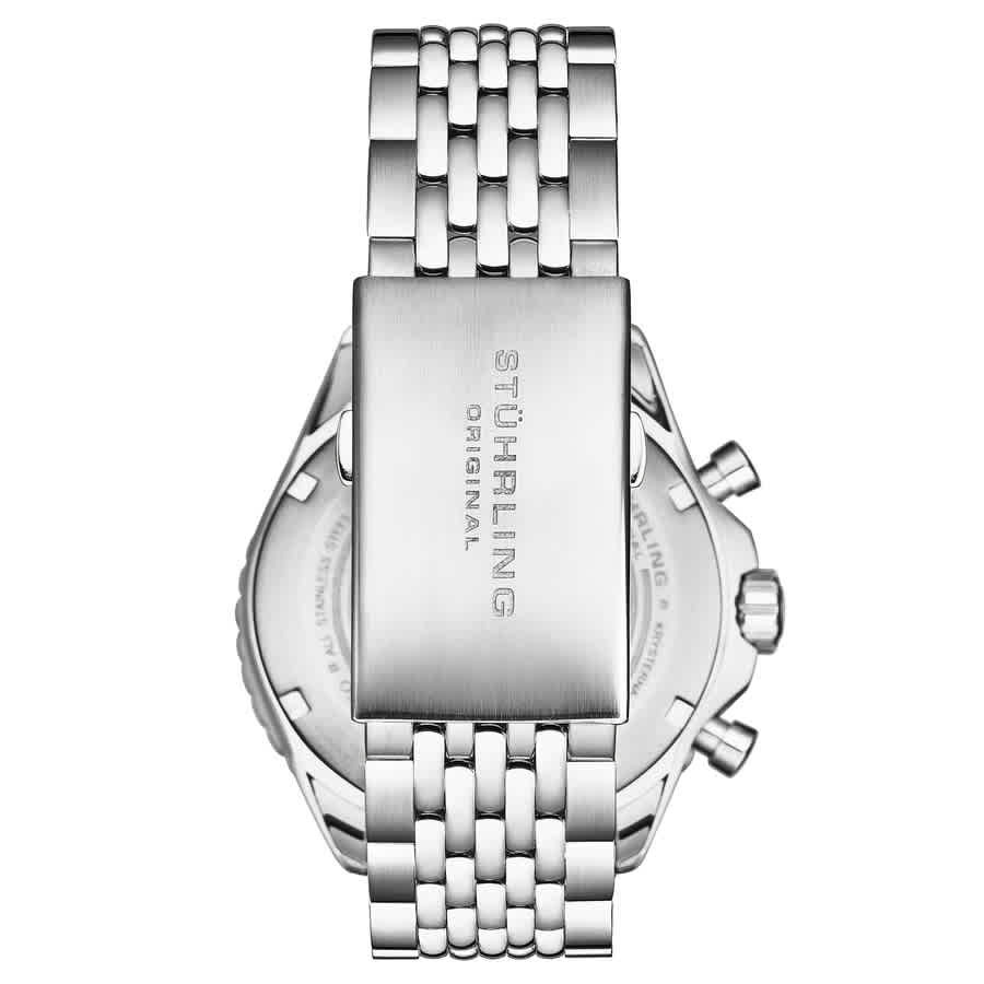 NWT Stuhrling Original Monaco Chronograph Quartz Silver Dial Men\'s Watch Stuhrling Men main image 3