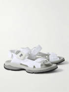 Balenciaga - Tourist Logo-Embroidered Ripstop Sandals - White