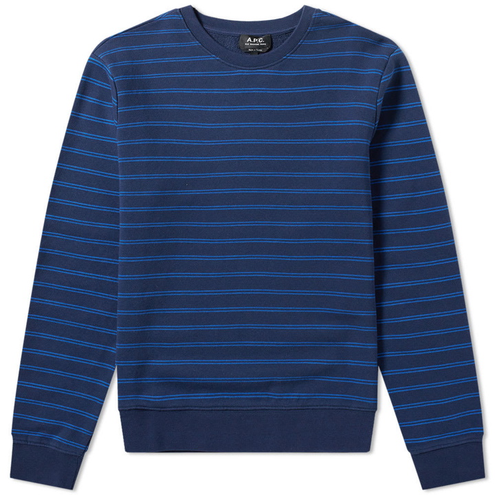 Photo: A.P.C. Stripe Crew Sweat