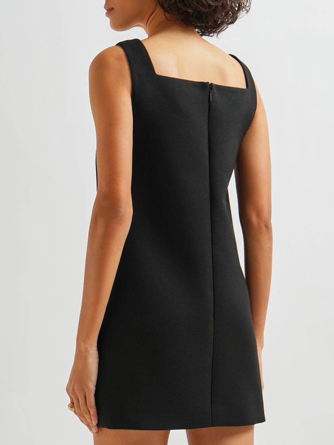 ワンピース Versace Black Twill Mini Dress VERSACE - Cavalry Viscose Twill Mini Dress Versace