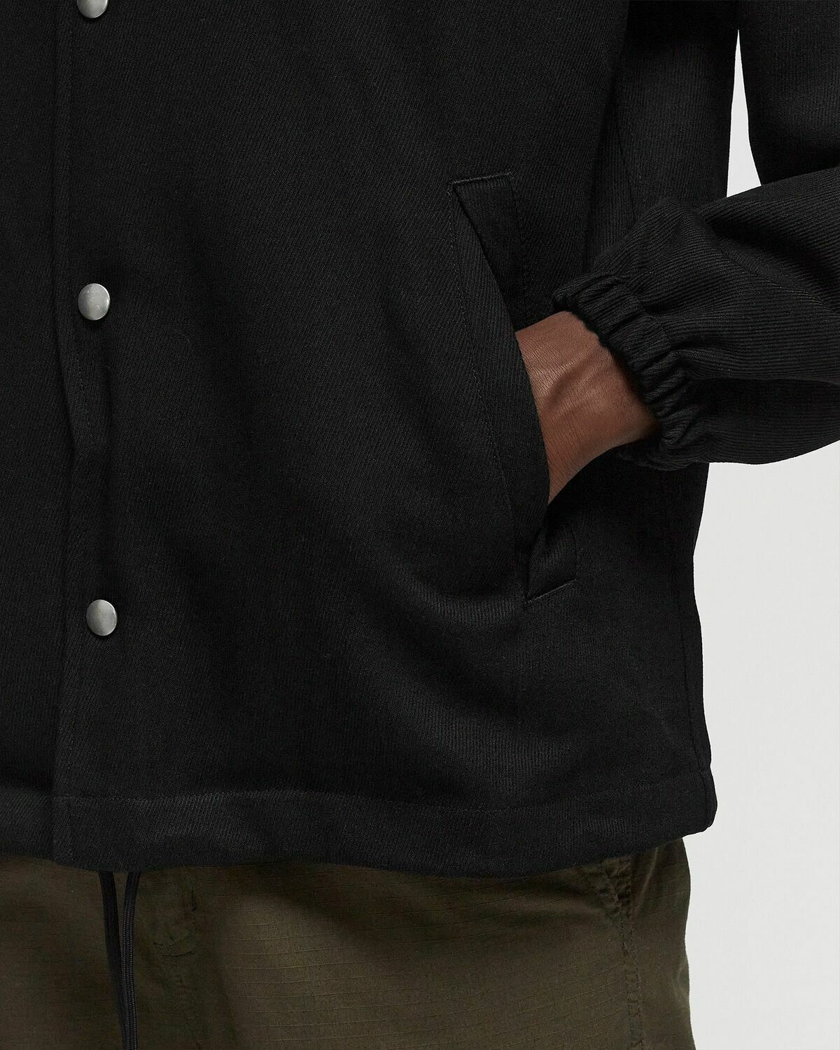 ølåf Coach Jacket Black Overshirts/Windbreaker