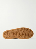 Bottega Veneta - Eliot Logo-Appliquéd Leather-Trimmed Canvas Sneakers - Neutrals