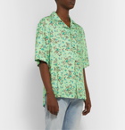 Acne Studios - Simon Camp-Collar Floral-Print Twill Shirt - Green