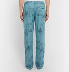 Desmond & Dempsey - Printed Cotton Pyjama Trousers - Men - Blue