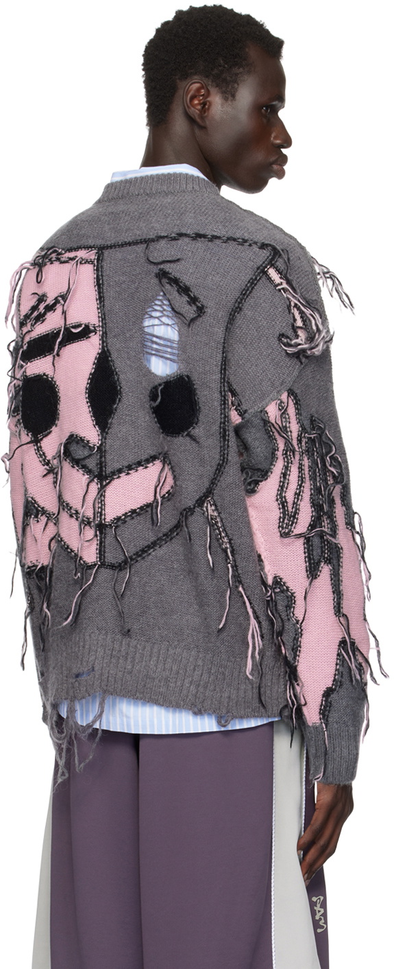 Perks and Mini Gray Freedom Distressed Sweater