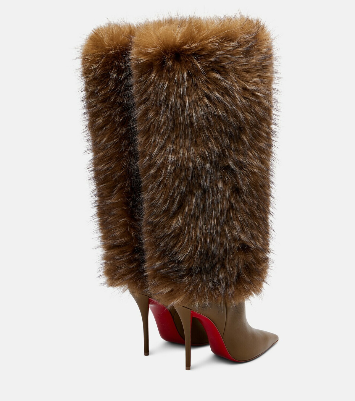 Christian Louboutin Yangzee 100 leather knee-high boots