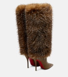Christian Louboutin Yangzee 100 leather knee-high boots
