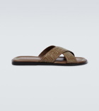 Versace - Greca leather sandals