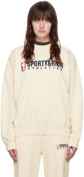 Sporty & Rich Beige Team Sweatshirt