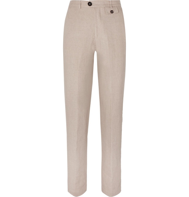 Photo: Oliver Spencer - Beige Linen Suit Trousers - Neutrals