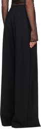 Nensi Dojaka Black Luna Tailored Slit Trousers