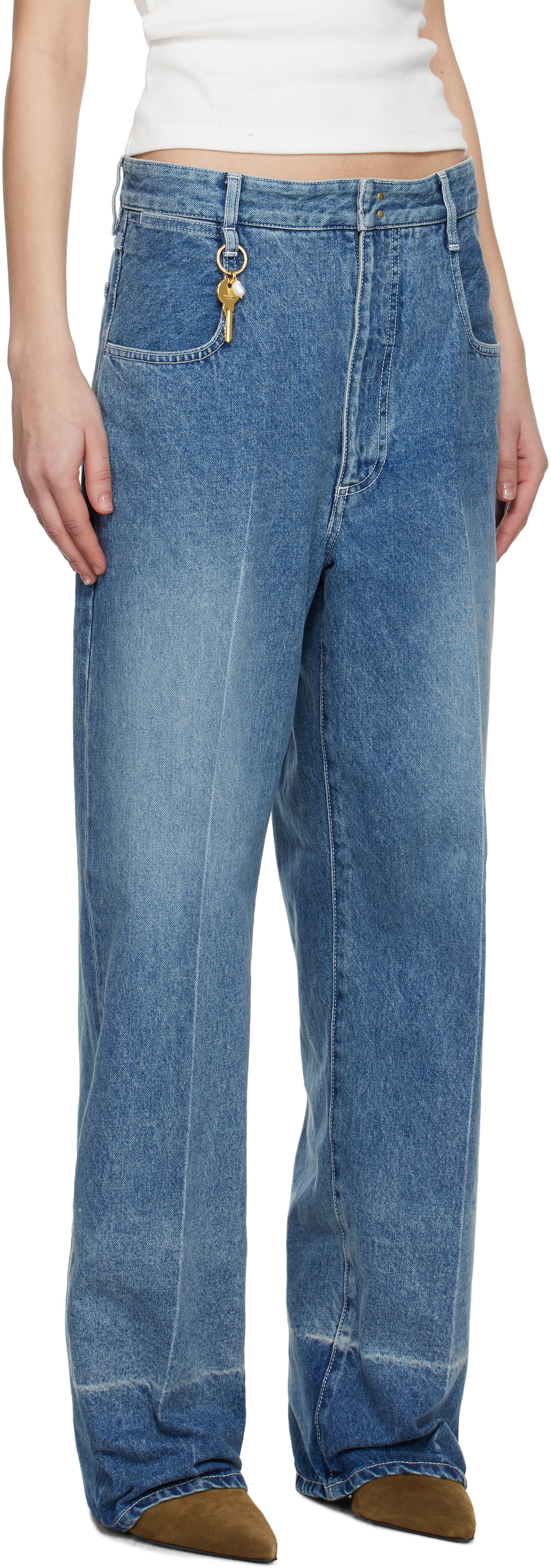 Carven Blue Selvedge Denim Jeans