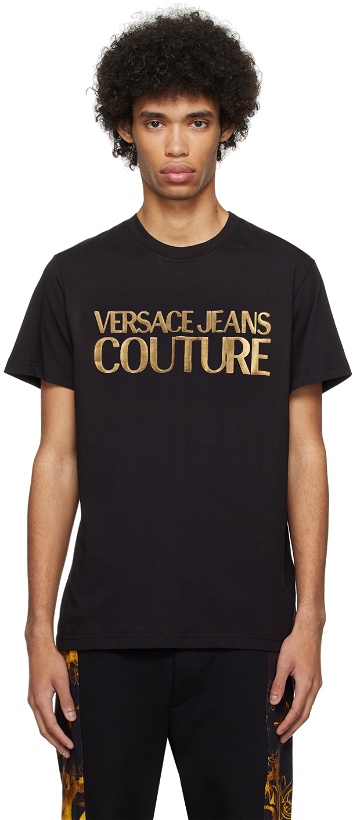 Photo: Versace Jeans Couture Black Glittered T-Shirt
