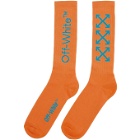 Off-White Orange and Blue Arrows Socks