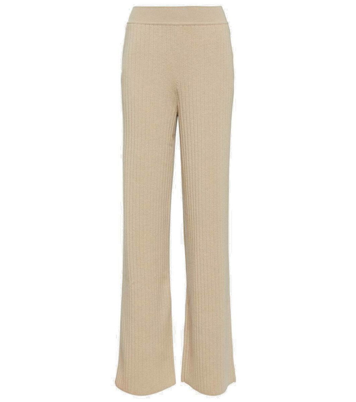 Photo: Loro Piana High-rise wide-leg cashmere pants