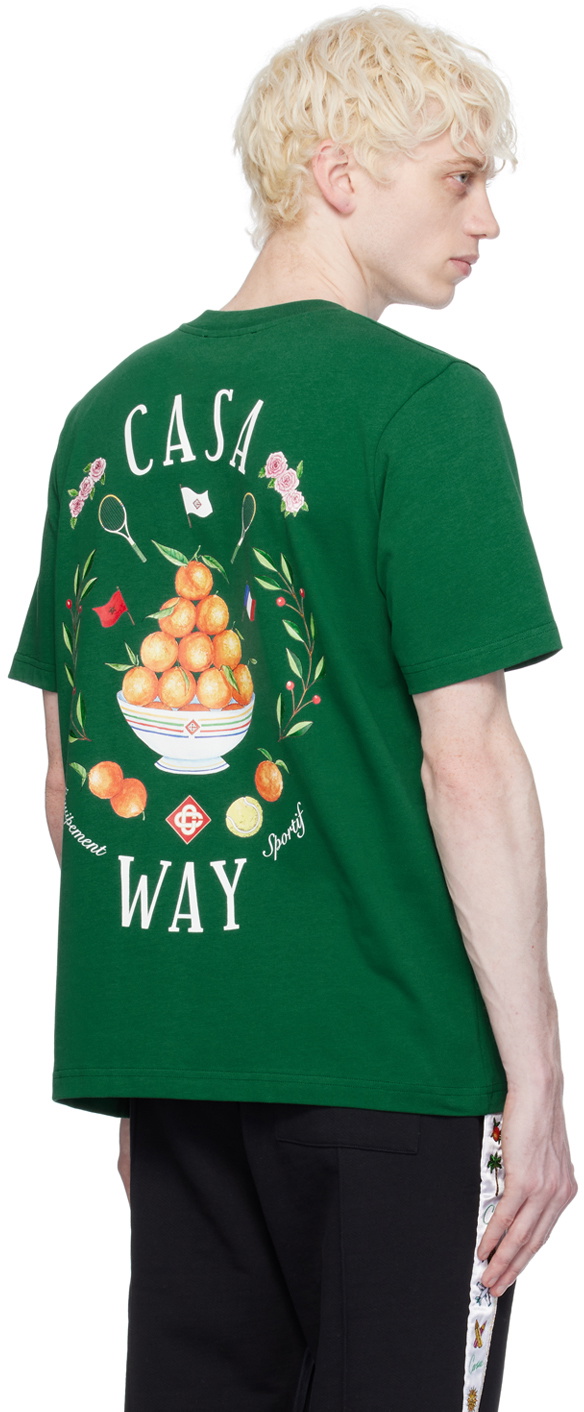 Casablanca Green Casa Way T Shirt Casablanca