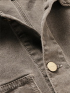 Carhartt WIP - Michigan Corduroy-Trimmed Organic Cotton-Canvas Chore Jacket - Gray