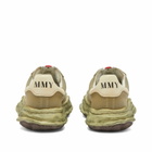 Maison MIHARA YASUHIRO Men's Blakey Low Original Sole Canvas Sneak Sneakers in Khaki