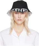Kenzo Black & White Kenzo Paris Reversible Graphy Bucket Hat