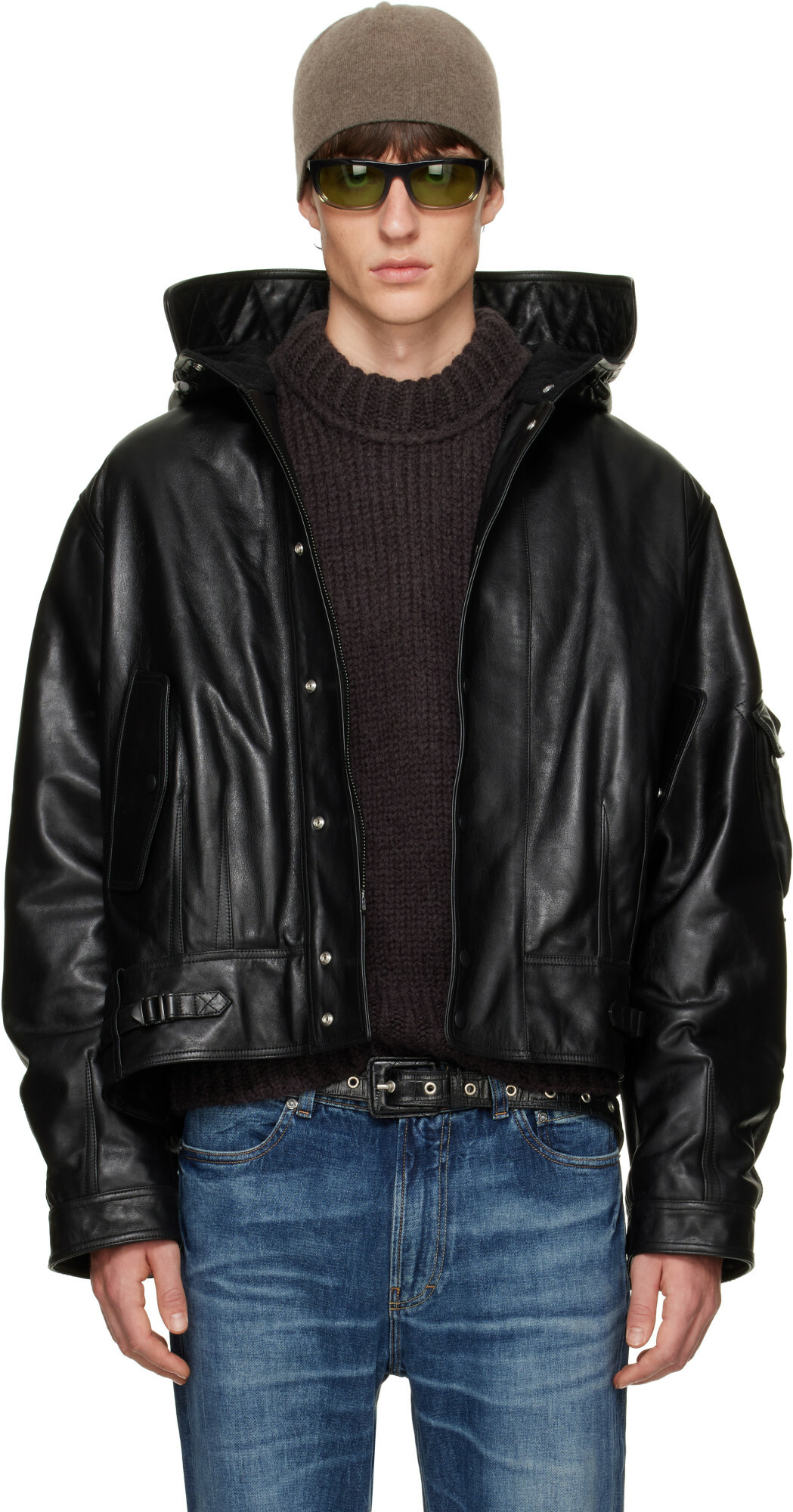 OUR LEGACY Black Orbit Leather Jacket