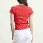 Nothing Written Women's 90S V Neck T-Shirt in Red