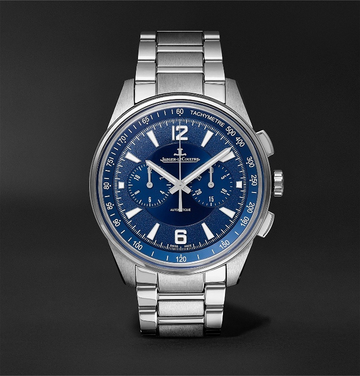 Photo: Jaeger-LeCoultre - Polaris Automatic Chronograph 42mm Stainless Steel Watch, Ref. No. 9028180 - Blue