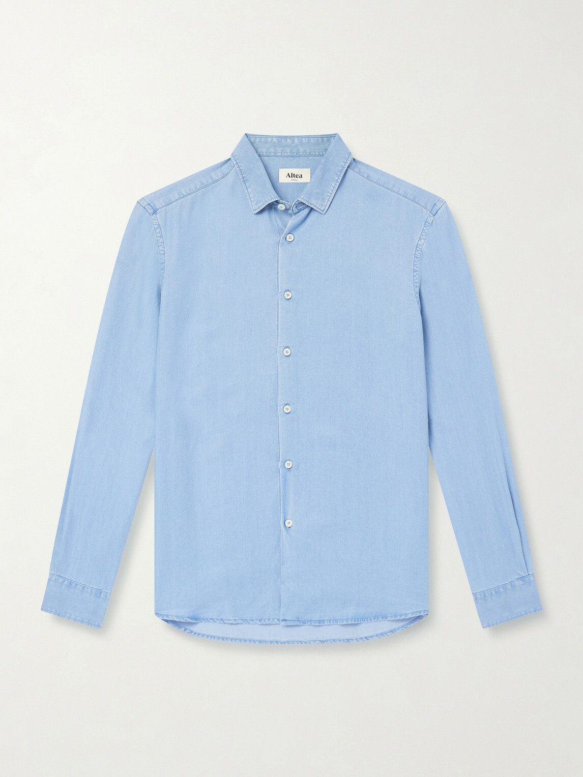 Altea - Scott Lyocell-Chambray Shirt - Blue