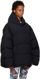 Balenciaga Black Pullover Puffer Coat