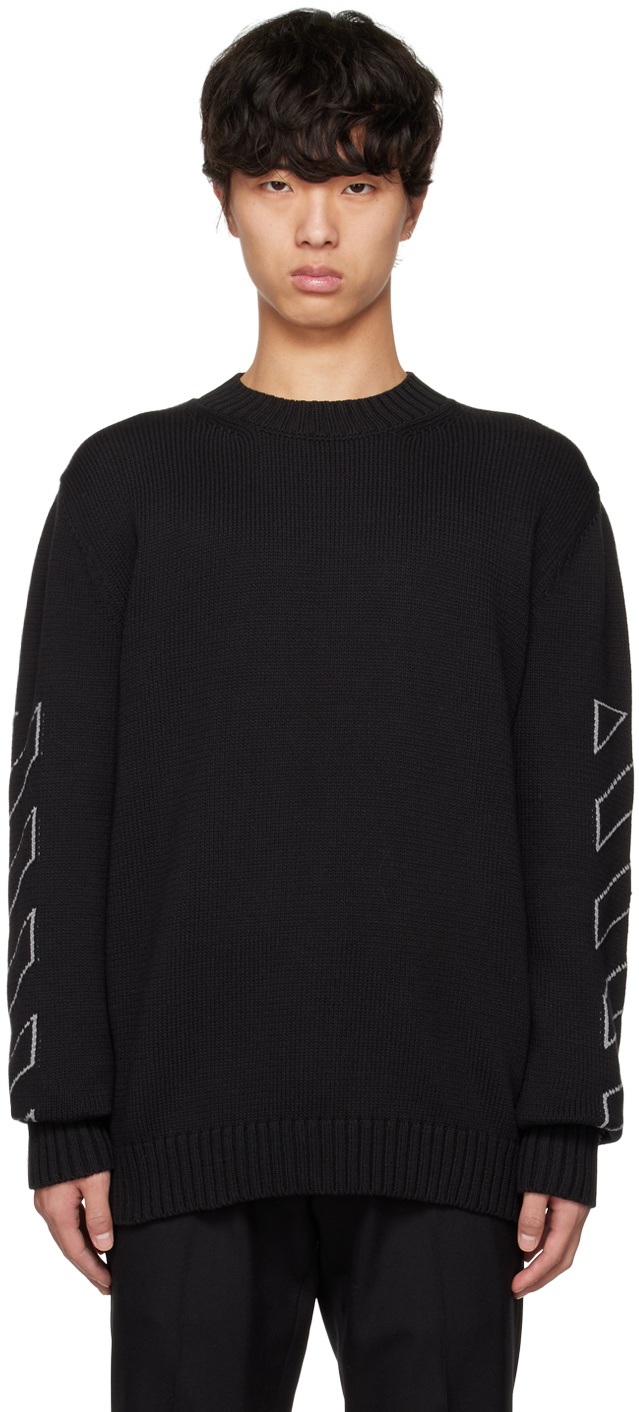 Off-white Black Jacquard Sweater Off-white