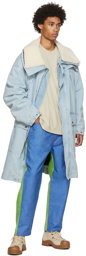 Moncler Genius 1 Moncler JW Anderson Blue Down Coat