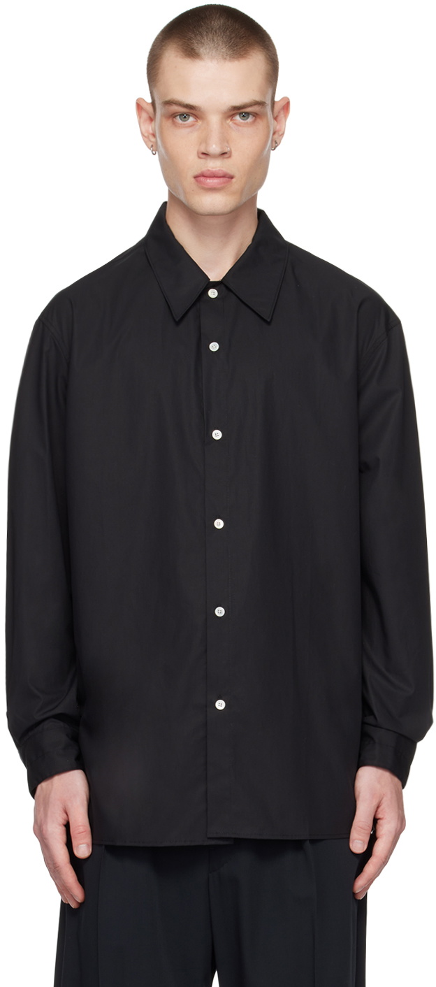 LEMAIRE Black Twisted Shirt Lemaire