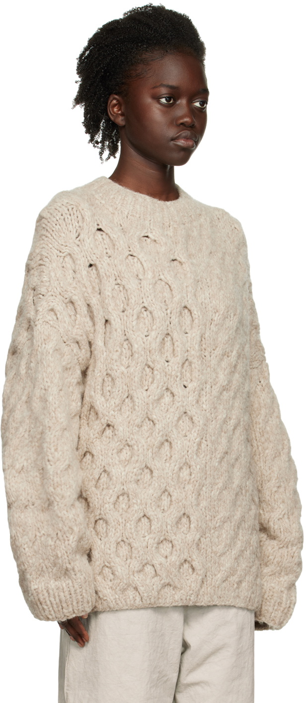 実寸MAISON MARGIELA hand knitted aran jacket - トップス