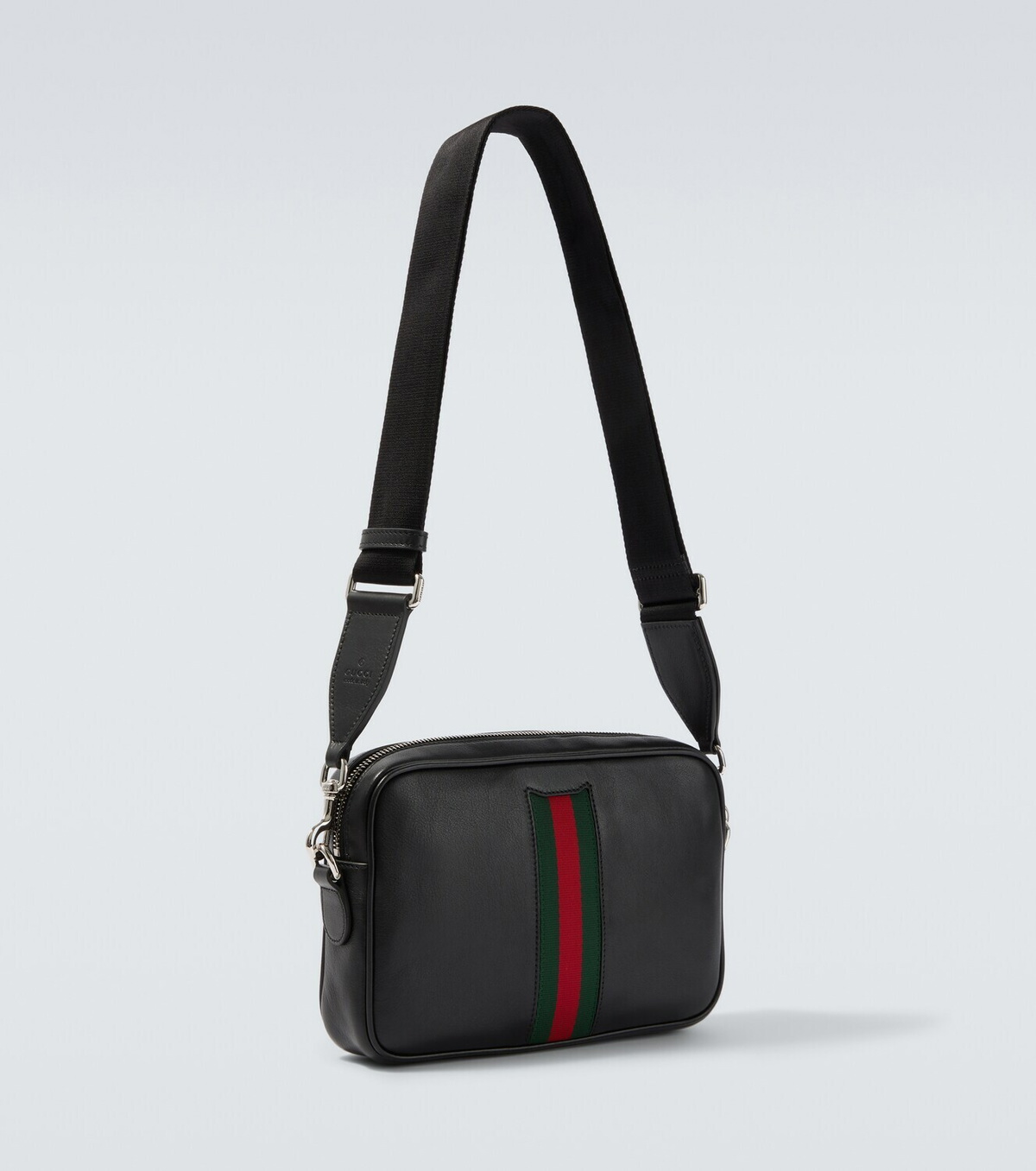 Gucci Web Trademark Small leather crossbody bag