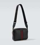 Gucci Web Trademark Small leather crossbody bag