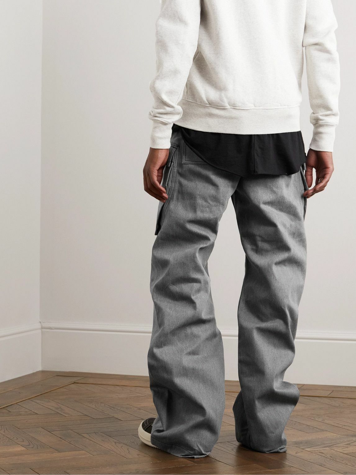 DRKSHDW by Rick Owens - Geth Straight-Leg Cargo Jeans - Gray