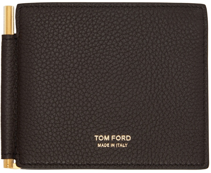 Photo: TOM FORD Brown Money Clip Wallet