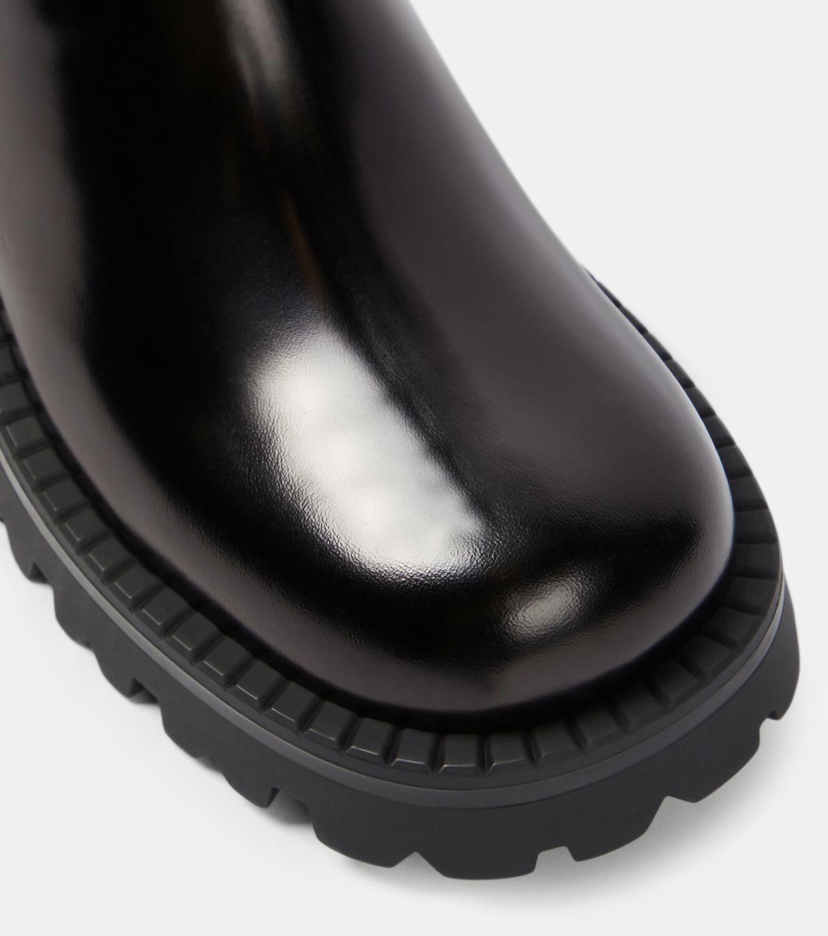 ショートブーツ・ブーティ VERSACE BLACK LEATHER ALBA ANKLE BOOTS Alba Chelsea Boots 35 mm Black,Gold | VERSACE US
